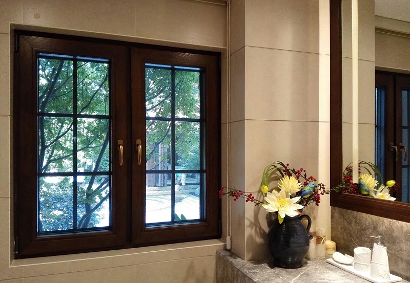 定制鋁包木門窗實(shí)拍