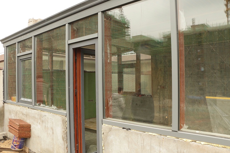 鋁包木陽光房外景實拍