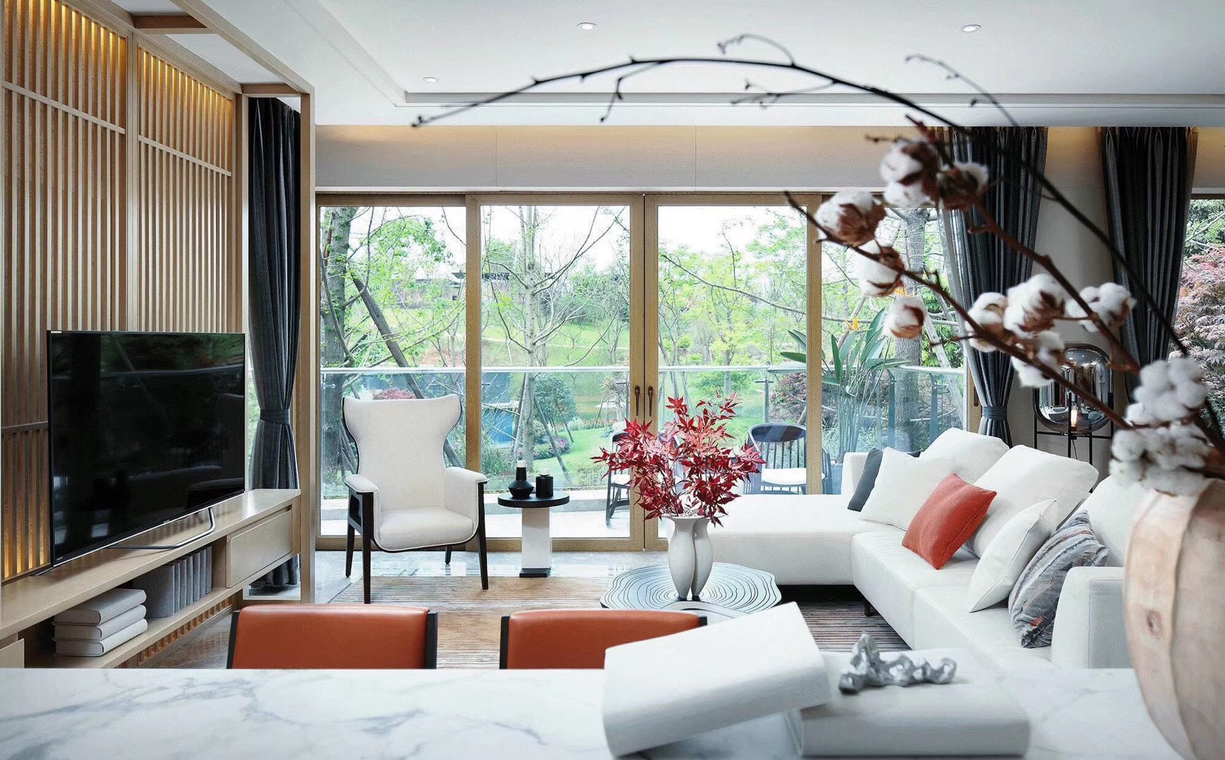 鋁包木窗效果圖