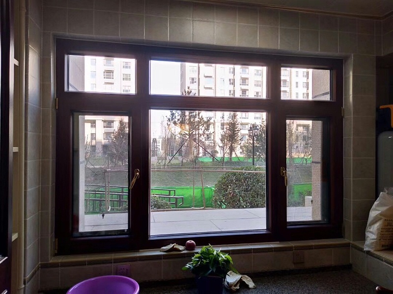 定制鋁包木門窗實(shí)拍