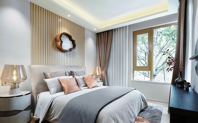 定制鋁包木門窗展示